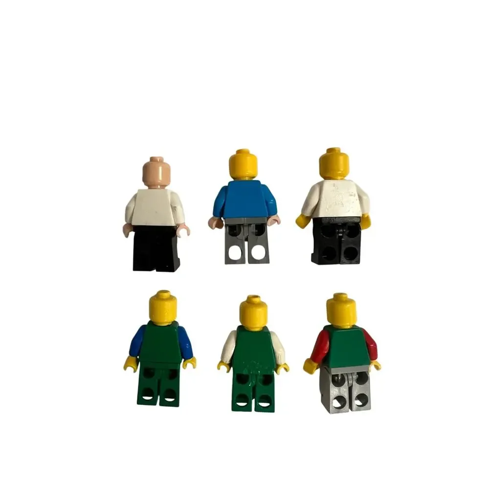 LEGO Minifigure Lot – 6 Figures – Classic Smiley Faces, City Characters Bundle